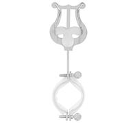 Supporto per clarinetto e lira per clarinetto, supporto di fissaggio per spartiti musicali, struttura in acciaio inox, perfetto per una facile gestione dei fogli, clip regolabile
