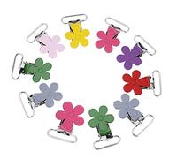 supporto per clip per bretelle per bretelle a forma di prugna minidiametro interno dell'anello: 25 mm, Clip per bretelle per ciuccio da 10 pezzi Clothing Accessories