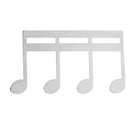 Supporto per clip per libri musicali, versatile supporto per pagine in metallo per pianoforte, chitarra, violino, compatto, sicuro, antiscivolo, squisito accessorio musicale (Argento)