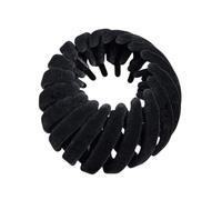 Supporto per coda di cavallo a forma di , clip per capelli, tessuto in velluto antiscivolo, forcina espandibile per accessori hardware a fine e spessa, (