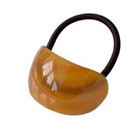 Supporto per coda di cavallo da donna, elastico decorativo per capelli - Corda ovale geometrica per capelli a coda di cavallo, strumento ovale geometrico per acconciature per uscite, uso quotidiano