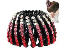 Supporto per coda di cavallo di uccello con strass,Supporto per coda di cavallo di uccello espandibile - Supporto per coda di cavallo Accessorio per capelli estensibile in pá