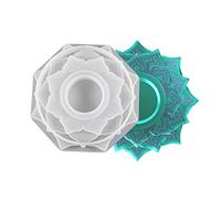 Supporto per colata in resina Stampo in silicone Base a sfera di cristallo adatto per supporto epossidico per la tavola della famiglia Decor Base a sfera