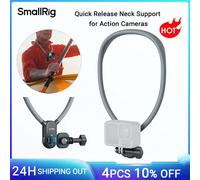 Supporto per collo a sgancio rapido SmallRig per action cam, supporto magnetico con un clic/pulsante di rilascio con adattatore per montaggio a 2 poli -5126