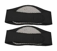 Supporto per collo autoriscaldante, 2 pezzi, per terapia magnetica, per il collo, per alleviare il dolore, per il collo, in materiale SBR, portatile, per dolori al collo, nero