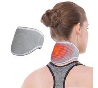 Supporto per collo riscaldato per dolore al collo e supporto per terapia magnetica per collo avvolgente cuscinetto riscaldante per collo cervicale Fascia per alleviare il dolore al collo Protezione