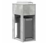 Supporto per Computer a Torre con Cassetto Grigio 30x44x74 cm - Mobile Scrivania PC con Ampio Spazio di Archiviazione, Materiale Truciolato Resistente, Ideale per Ufficio e Casa, Pulire e Montare