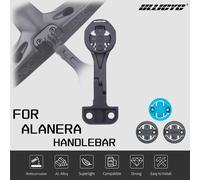 Supporto per computer anteriore in alluminio per manubrio integrato Deda ALANERA compatibile con GPS/Garmin/Bryton/Wahoo, supporto 1050