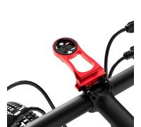 Supporto per computer da 38 mm per Garmin Edge Explore, in lega di alluminio leggero per GPS per bicicletta, installazione di torcia e action camera, compatibile con Bryton, Wahoo e CATEYE Rosso