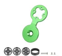 Supporto per computer da bici in alluminio per Garmin Edge Series e per Bryton Rider Headset Top Cap compatibile con vari modelli (verde)