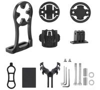 Supporto per computer da bici in alluminio per Garmin per bryton Black Out Front GPS Mount in lega di alluminio per bici da strada Supporto per computer leggero per bici da 32 g per ciclismo Supporto