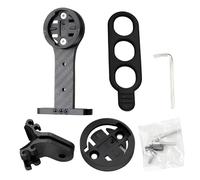 Supporto per computer da bici in fibra di carbonio T800, compatibile con Garmin e Bryton, adattatore GoPro e supporto luce inclusi, staffa GPS leggera per bici da strada e mountain bike, attacco