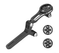 Supporto per computer da bici in lega di alluminio con doppia estensione a tre forche, per Garmin, regolabile in bicicletta H, staffa lebar, per action camera luci