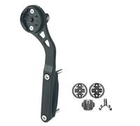 Supporto per computer da bici in lega di alluminio per Garmin per Bryton per Wahoo per Cateye, staffa integrata per manubrio bicicletta da strada con supporto leggero, installazione su due lati, nero
