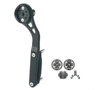 Supporto per computer da bici in lega per manubrio integrato sinistro e | Corpo in lega di alluminio, montaggio a sinistra o a destra, adatto per barre integrate, presa sicura, design elegante nero
