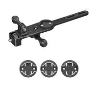 Supporto per computer da bici in metallo per fotocamera sportiva, costruzione stabile, riduce al minimo il movimento, ideale per terreni accidentati per bici da strada parentesi