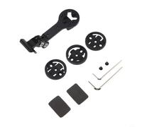 Supporto per computer da bici per Garmin, adattatore per GPS da ciclismo in alluminio leggero, staffa di sicurezza a prova di vibrazione per accessori per bici da strada e MTB, nero (A)