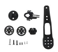 Supporto per computer da bici per Garmin Edge per Bryton per igpsport H31 CP10 CP20 - Supporto GPS anteriore con luce e adattatore per fotocamera per manubrio MTB da strada 25,4 mm 31,8 mm