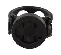 Supporto per computer da bici per Garmin Edge per BRYTON per WAHOO, staffa per manubrio girevole a 360° con cinghia, misura regolabile 28-45 mm, nero (per Ga)