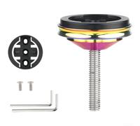 Supporto per computer da bici per GARMIN per BRYTON per WAHOO GPS Ciclismo Computer Materiali Alluminio e Nylon Angolo di visione regolabile (B)