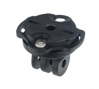 Supporto per computer da bicicletta, adattatore in lega di alluminio con interfaccia a 3 poli, design reversibile a sgancio rapido per GPS stabile e configurazione di action camera, soluzione compatta