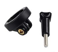 Supporto per computer da bicicletta per Garmin Edge 520 Plus/530/830/1030, adattatore per montaggio frontale con fissaggio per luce o fotocamera, nero
