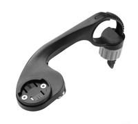 Supporto per computer da ciclismo, adattatore anteriore esteso per Garmin GPS Bike Computer, supporto per telefono in ABS nero (B)