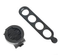 Supporto per computer da ciclismo compatibile con Garmin Plus per sistemi Wahoo per tubi rotondi da 25 mm fino a 45 mm, in nylon nero e cinturino in silicone, installazione gratuita per unità GPS per