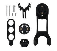 Supporto per computer da ciclismo per Garmin e per computer da ciclismo | Misura precisa per barre curve CFR, visualizzazione stabile dei dati, compatibile con la serie Garmin Edge, finitura ABS nera