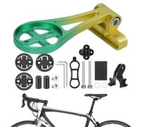 Supporto per computer da ciclismo, supporto per computer anteriore per manubrio della bici, supporto per tachimetro, accessori per il monitoraggio dei dati, per percorsi notturni e viaggi a lunga