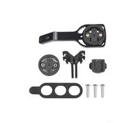 Supporto per computer Garmin per Cateye per Bryton realizzato in lega di alluminio per l'uso con manubrio NERO INC su bici da strada
