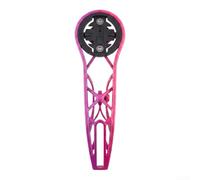 Supporto per computer GPS per bicicletta in metallo leggero per Garmin Edge per wahoo Bolt - Adattatore per attacco anteriore 12 cm (rosso-viola)