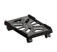 Supporto per computer mobile, carrello CPU regolabile, base a rullo, flessibile sotto la scrivania per spazi di lavoro, piattaforme di bloccaggio con ruote girevoli con larghezza espandibile