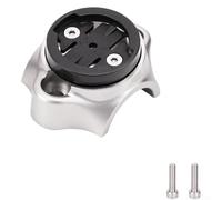 Supporto per computer pieghevole per manubrio della bicicletta, supporto per display centralizzato in lega di alluminio CNC, adatto per GARMIN per -BRYTON per WAHOO, staffa salvaspazio per tubo sterzo