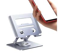 Supporto per computer portatile, in lega di alluminio, girevole a 360°, per lo streaming dal , per smartphone, notebook, tablet, casa, ufficio, college, appartamento, scuola, viaggi, live