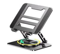 Supporto per computer portatile | Riser per laptop a dissipazione del calore con base rotante a 360°, supporto per tablet regolabile | per tavolo, ufficio, università, giochi di lavoro, uomini, donne