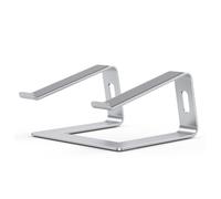 Supporto per computer portatile, robusta struttura in alluminio con base antiscivolo, rialzo ergonomico portatile per notebook da 10-16 pollici,