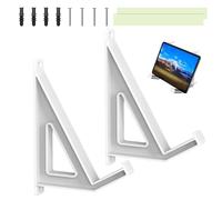 Supporto per computer portatile, supporto da parete regolabile, 14 x 6,3 x 3,8 cm, supporto compatto per computer elettronica, arte, libri, immagini, router, organizzazione domestica e ufficio