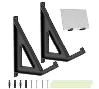 Supporto per computer portatile, supporto da parete regolabile, 14 x 6,3 x 3,8 cm, supporto compatto per computer elettronica, arte, libri, immagini, router, organizzazione domestica e ufficio