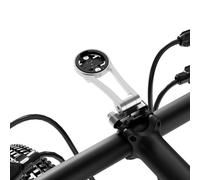 Supporto per computer regolabile da 32 mm per Garmin Edge Explore, in lega di alluminio, supporto anteriore per GPS, torcia elettrica e action camera, compatibile con Bryton, Wahoo e CATEYE grigio