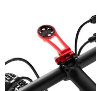Supporto per computer regolabile da 32 mm per Garmin Edge Explore, in lega di alluminio, supporto anteriore per GPS, torcia elettrica e action camera, compatibile con Bryton, Wahoo e CATEYE Red