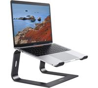 Supporto per computer rimovibile, supporto per laptop in alluminio con design ergonomico per alleviare il dolore al collo e alle spalle, compatibile