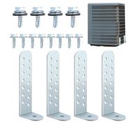 Supporto per Condensatore | 4 Pezzi Supporto Acciaio Robusto Montaggio, Rinforzato per Condensatore Compressore Garage Casa Società Industria Massoneria Calcestruzzo | Garage Esterno Casa Hotel