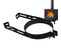 Supporto per condotta per caminetto | Console di supporto per stufa in acciaio inossidabile, per uso interno ed esterno, parete, soffitto, trave, casa, cabina, campeggio e ripari