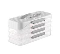 Supporto per congelatore multistrato, scatola di immagazzinaggio trasparente da cucina accessori con timer data