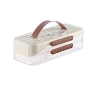 Supporto per congelatore multistrato, scatola di immagazzinaggio trasparente da cucina accessori con timer data