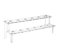 Supporto per Coni - 12 Posti Portaconetti In Acrilico Per Festeggiamenti,Display Chiaro a 2 Livelli per Zucchero Filato Ghiaccioli Dessert Tavolo Casa Cucina