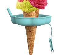 Supporto per cono in silicone | Custodie per ghiaccioli con cannuccia | Per ragazzi e ragazze giornate calde della stagione estiva dessert e yogurt da viaggio all'aperto e