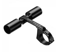 Supporto per contachilometri con doppia cinghia in alluminio per manubrio XON Garmin Nero