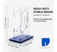 Supporto per controller a 2 livelli in acrilico XiHAMA â Supporto universale per Xbox Series X/S, PS5, PS4, Switch Pro e altro ancora